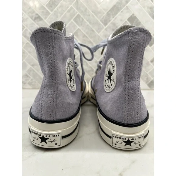 Converse Chuck Taylor All Star Move High Top Sneakers Womens Size 7 Purple Suede - Picture 3 of 8